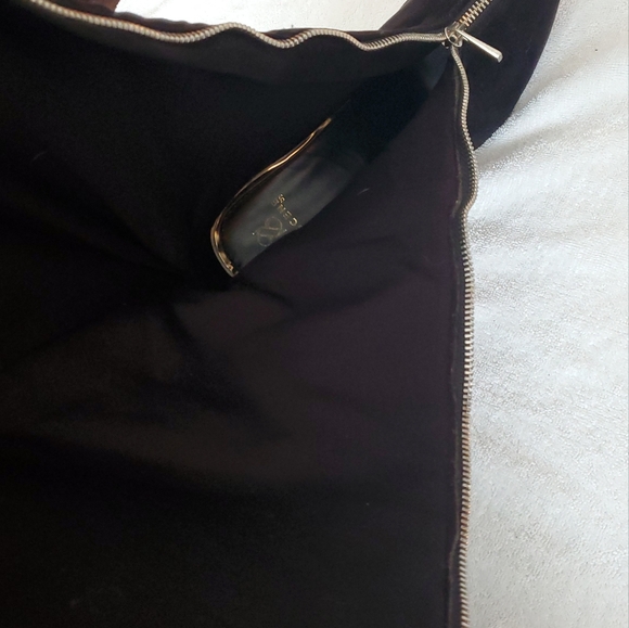 Thigh high front zip faux suede boots - Picture 5 of 8